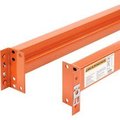 Global Equipment Unslotted Steel Pallet Rack Beam, 96"L x 5-1/8"H, 7160 Lb. Cap., Set Of 2 245973